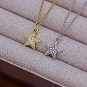 ネックレス ステンレス チェーン アクセサリー  サージカルステンレス　星 ネックレス 2024新作