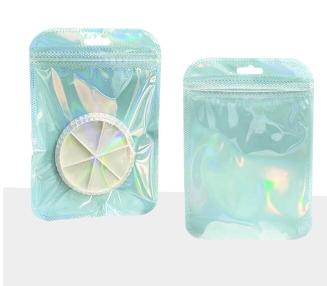 チャック付き袋 小分け袋 ビニール マカロンカラー クリア ラッピング