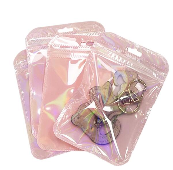 チャック付き袋 小分け袋 ビニール マカロンカラー クリア ラッピング