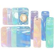 チャック付き袋 小分け袋　 ビニール　マカロンカラー　クリア　ラッピング袋　サイズ色々