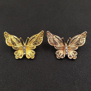 アクセサリーパーツ デコ材料 メタルパーツ ハンドメイド素材 DIY ゴールド バタフライ 蝶 ジュエリー