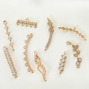 アクセサリーパーツ ハンドメイドパーツ 花 フラワー 枝 金属パーツ DIY メタルパーツ コネクターチャーム