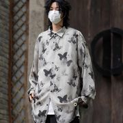 トップス シャツ カジュアルシャツ 長袖 プリント メンズシャツ