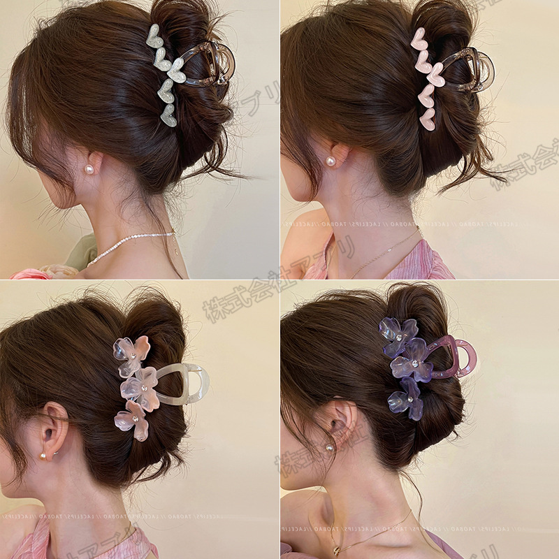 【全28種】ヘアクリップ ヘアアクセサリー 髪まとめ 髪飾り オシャレ レディース 韓国 人気 ハート ローズ