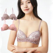 【即納】 ニットレースノンワイヤーブラ