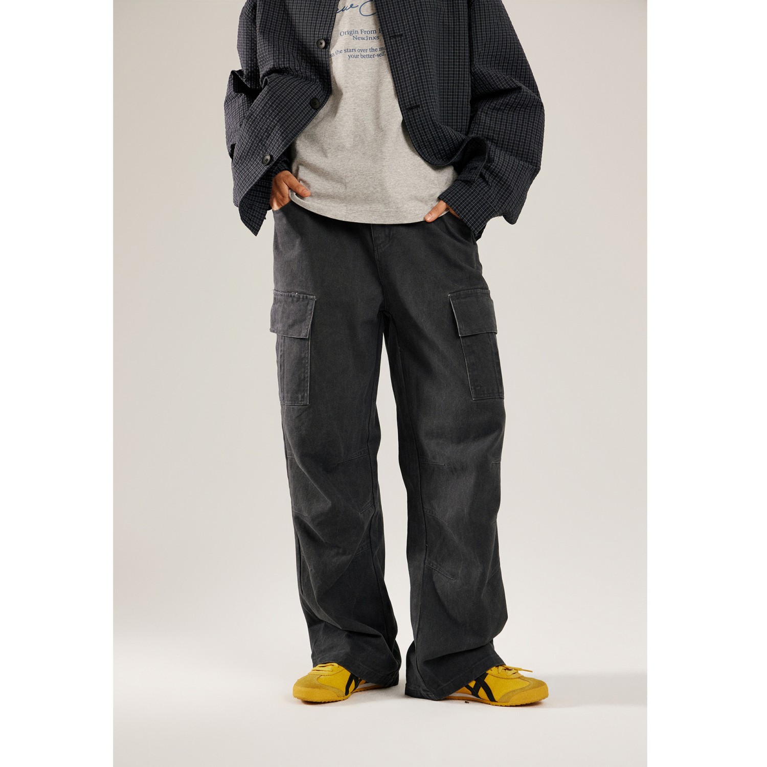 P18707メンズ ズボン ファッション ヴィンテージ カーゴパンツ