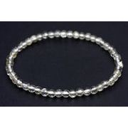 【ブレスレット】シンプル 4mm クラッシュレインボークォーツ