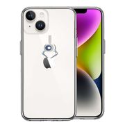 iPhone14 側面ソフト 背面ハード ハイブリッド クリア ケース UFOキャッチャー りんご キャッチ 2