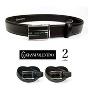 全2色 GIANNI VALENTINO ジャンニ・バレンチノ フィットバックル 穴なし ベルト