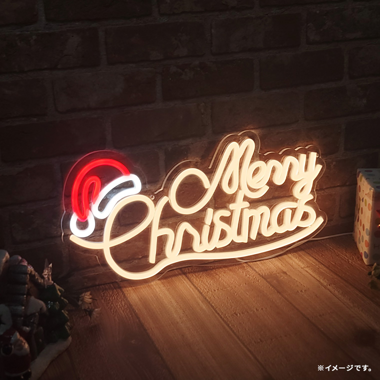 LED ネオンサイン メリー クリスマス Merry Christmas 雪ダルマ ネオンライト ネオン管 USB電源 白 赤 金 株式会社カスミ商事  | 卸売・ 問屋・仕入れの専門サイト【NETSEA】