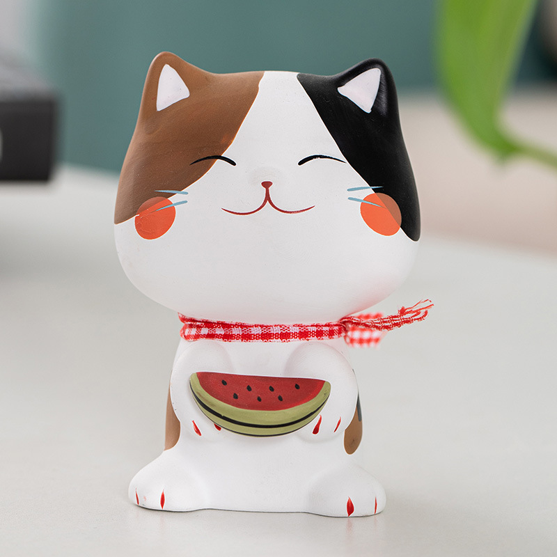 猫 置物 グッズ 猫の置物 おしゃれ 雑貨 猫オーナメント かわいい 福を