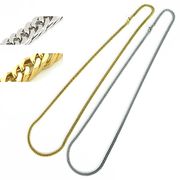 ステンレスチェーン 喜平【シルバー】【45cm/1.2×2.7mm】