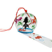 日本の風鈴 面白い 金魚風鈴 手作り ガラス風鈴 風鈴 飾り物 ウィンドチャイム 江戸風鈴 夏の風物詩