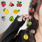 ミニアセテートクリップ かわいいフルーツヘアクリップ