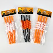 ハロウィーン  パーティー  ストロー  スカル  カボチャ  アートストロー