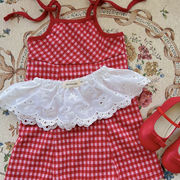 レーススカート　S~L　重ね着コーデ　韓国キッズ服