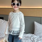 子供服　90~150cm　キッズTシャツ　キャミソー＋Tシャツワンセット　韓国キッズ服