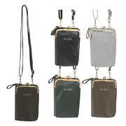 財布 ポーチ レディース  ポーチ  ウォレット ファスナー 長財布　スマホポーチ　がま口　リザード革風