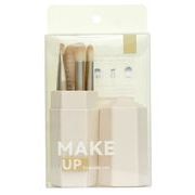 ミニメイクブラシ５本セット・ケース付き（イエローベージュ）