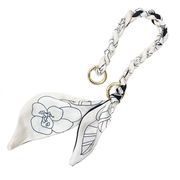 新商品　バッグチャームにもなるスカーフチェーン　マルチカラー　 ハンドストラップ