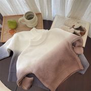 子供服　90~130cm　キッズセーター　グラデーションニット　男女兼用　韓国キッズ服