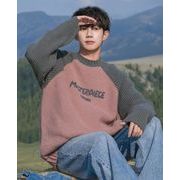 メンズ トップス ニット セーター 毛糸 防寒  ブラウス