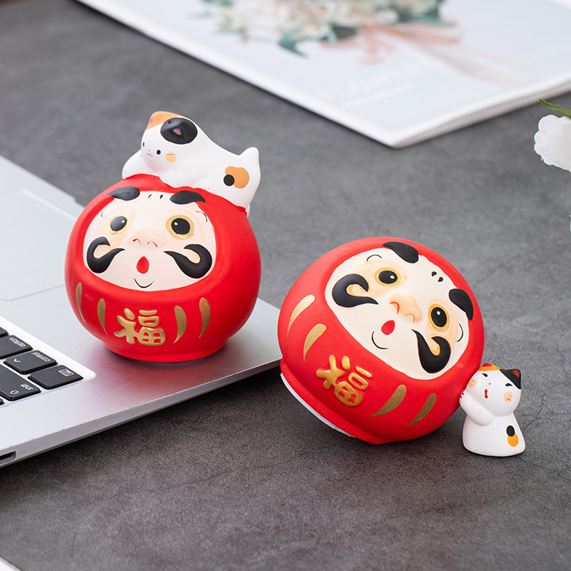 貯まる 貯金箱 大容量 和風 おしゃれ かわいい 卓上飾り物 陶器 | 卸売