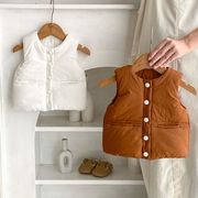 ★BaBy★　ベビー服　66~100cm　キッズベスト　ダウンジャケット　韓国ベビー服
