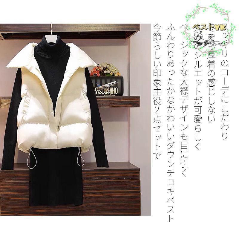 チョッキベスト 冬アウター ニット ワンピース レディース 秋 冬防 寒着 冬服 無地 長袖 厚手 ゆったり防風 おしゃれ 暖かい 大きいサイズ 上品 チョッキベスト 冬アウター ニット ワンピース レディース 秋 冬