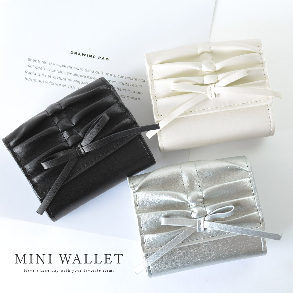 日本企画】ボックスコイン三つ折り財布 [ポワルン] / ALTROSE アルトローズ ギャザー 合皮 リボン | 卸売・  問屋・仕入れの専門サイト【NETSEA】