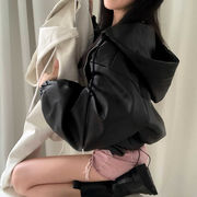 今季マストバイ   chic 韓国ファッション   可愛い  個性的    気質     革ジャン コート