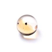 【１点物】希少◇ハイクリア ロマネサイトインシトリン 15mm 丸玉(台座なし) スフィア _PB7217