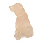 ≪特価品/国内在庫≫クォーツ水晶/犬いぬ/彫刻/約47x35x81mm