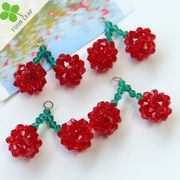 さくらんぼ アクセサリーパーツ アクリル DIY素材 デコパーツ ハンドメイド