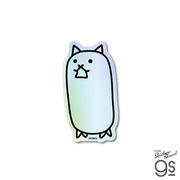 にゃんこ大戦争 ホログラムステッカー タンクネコ ゲーム game かわいい キャラクター 人気 グッズ NYA002