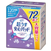 [7月26日まで特価]リフレ 超うす安心パッド 多い時も安心用 大容量パック 120cc 72枚入