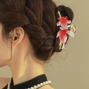 金魚ヘアクリップ　和風　和装　金魚髪飾り　バンスクリップ　ヘアピン　金魚雑貨