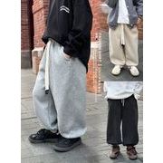 ★2024秋冬子供服★カジュアル系 ゆったり ロングパンツ 韓国風子供服 パンツ 防寒 温かい 男女兼用