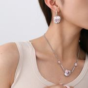 ★Heart★　ハートアクセ　ハートピアス＋ネックレース　デイリー　韓国アクセサリー
