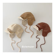 ★全2色★　子供帽子　キッズパイロットハット　耳あてハット　韓国キッズハット