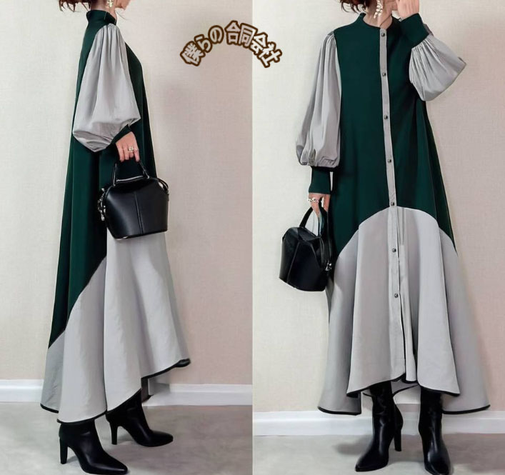 2025年春新作 レディース服 ワンピース ロングワンピース A