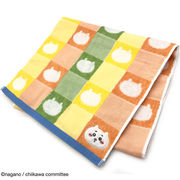 ちいかわ 41-1083180 スモールバスタオル パターン オレンジ