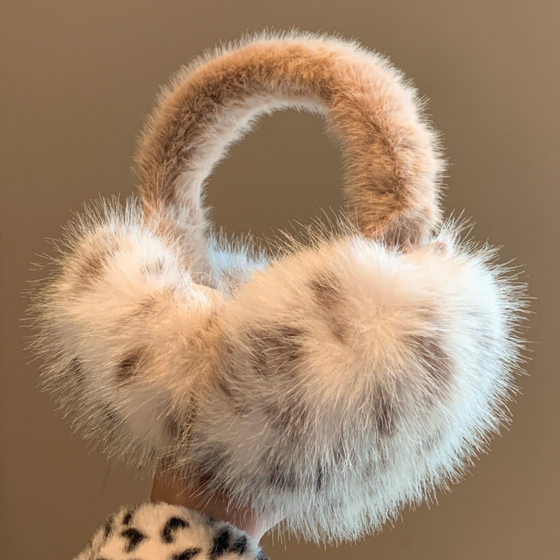 イヤーマフ 耳当て ヒョウ柄 レディース 韓国ファッション かわいい