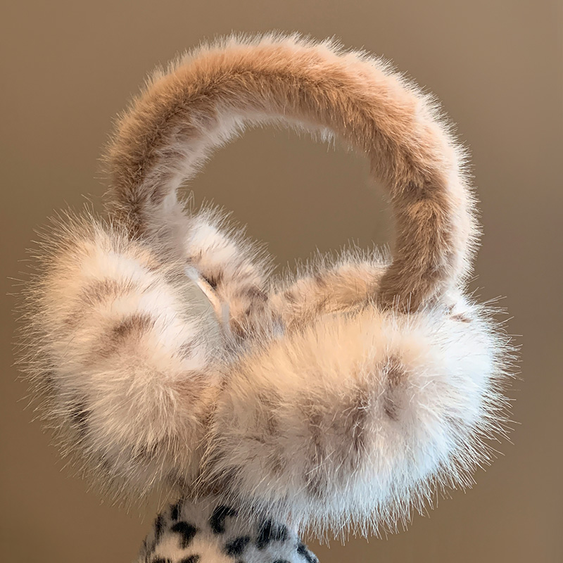 イヤーマフ 耳当て ヒョウ柄 レディース 韓国ファッション かわいい