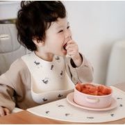 2024秋冬新作 ベビー お食事エプロン シリコン 韓国風 ベビー 涎掛け よだれかけ スタイ エプロン