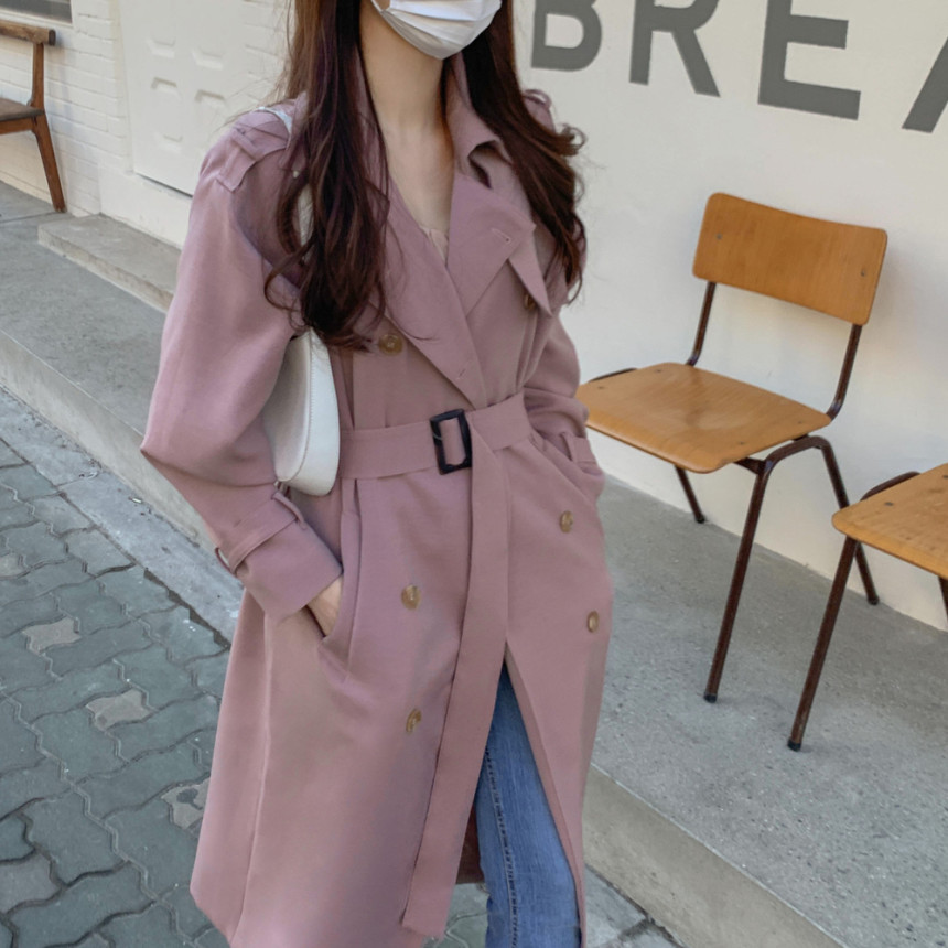 2025新作 ロングトレンチコート 2025春秋レディース服 カジュアル系 気質 優雅 トレンチコート