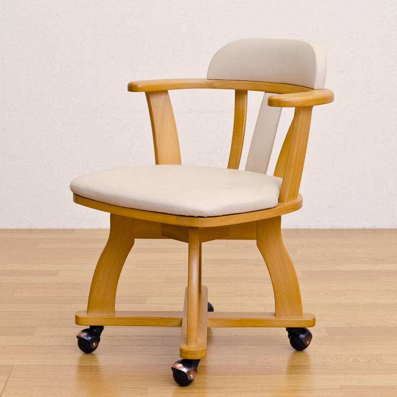 DENVER キャスター付きダイニングチェア ナチュラル 【公式通販】