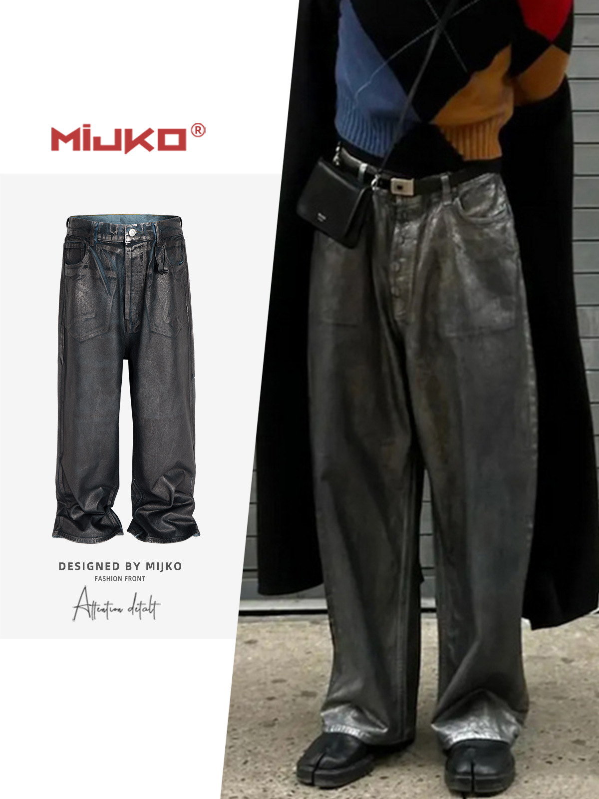 メンズ ビンテージ風 デニムパンツ 男女兼用 ストリート系 ベルボトム 春秋 2025新作★