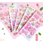 手芸diy用デコレーション 手帳用 貼り付け★粘着シール★立体キャラクターシール シール