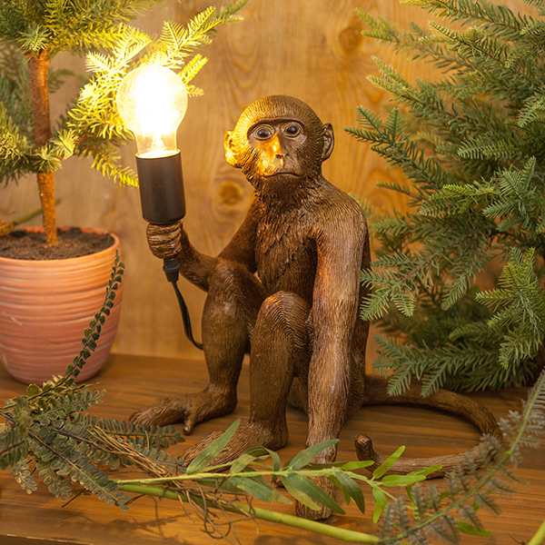 【LED電球付属】テーブルランプ サル